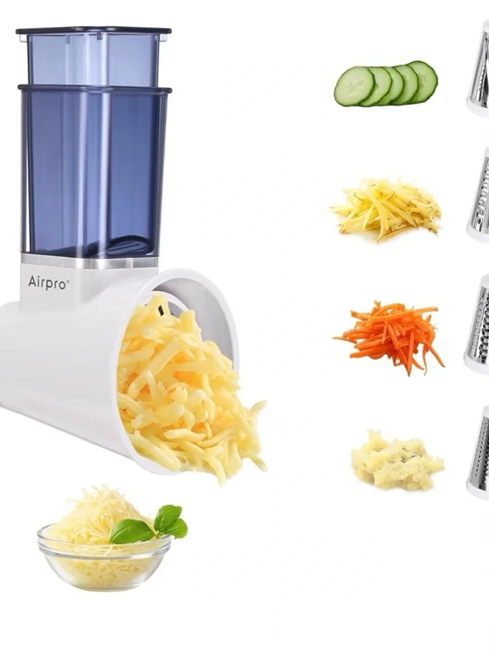 Air pro White Slicer/Shredder Attachment - NP-K019 for kitchen aid